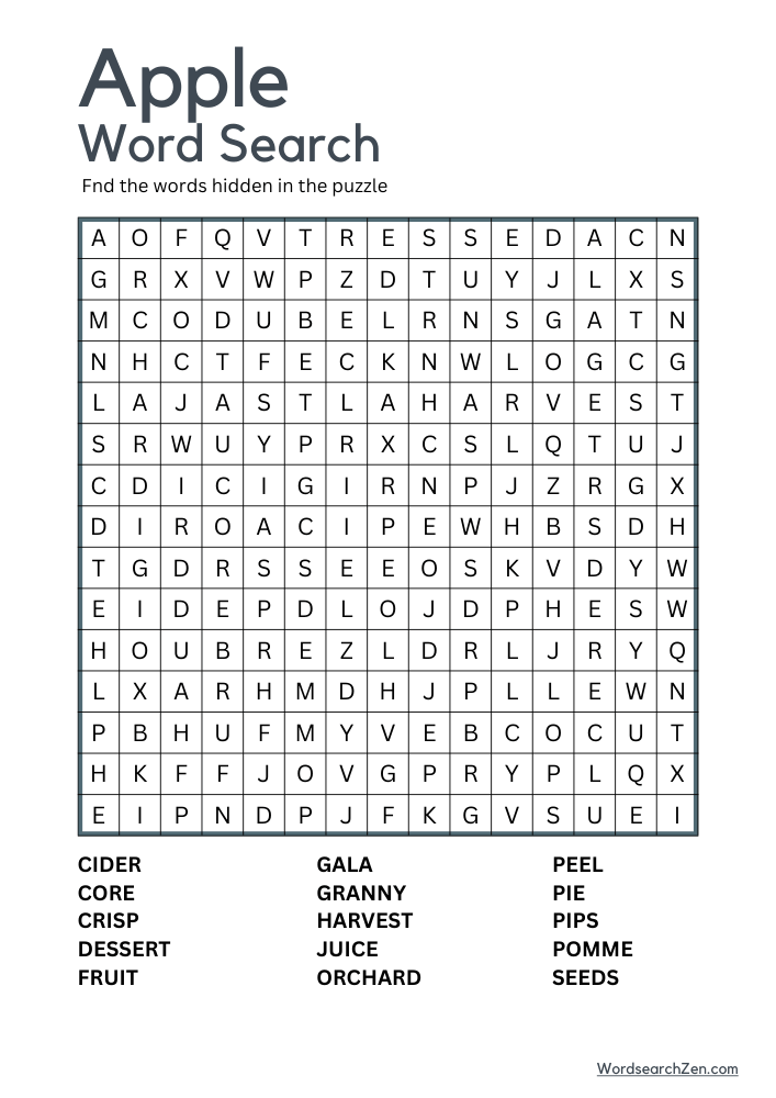 Apple-Word-Search