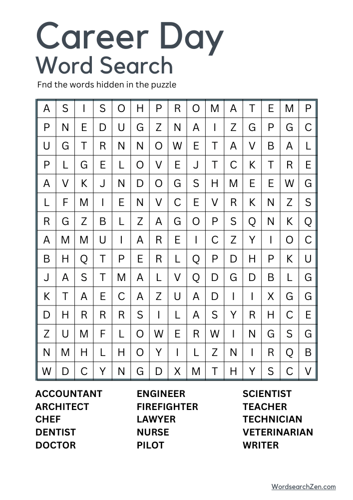 Career-Day-Word-Search