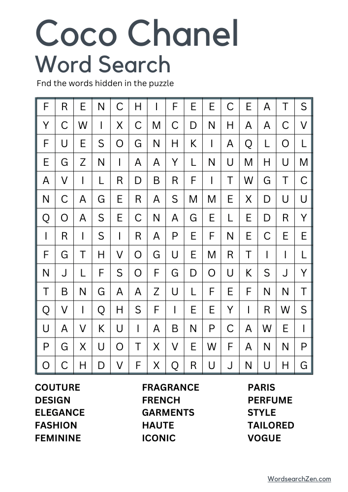 Coco-Chanel-Word-Search