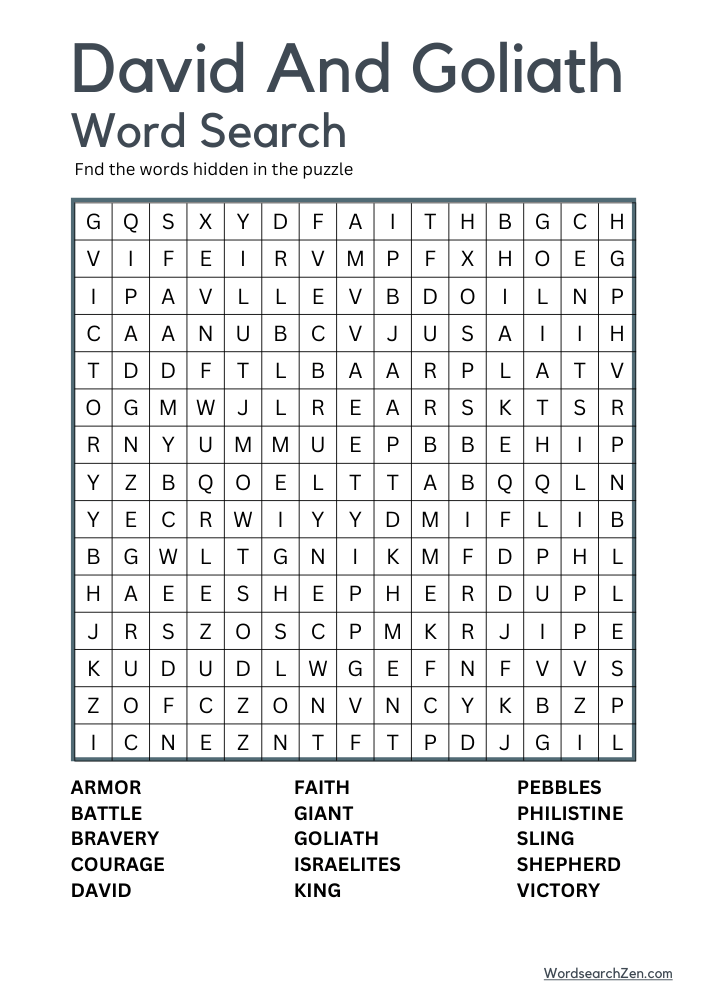 David-And-Goliath-Word-Search