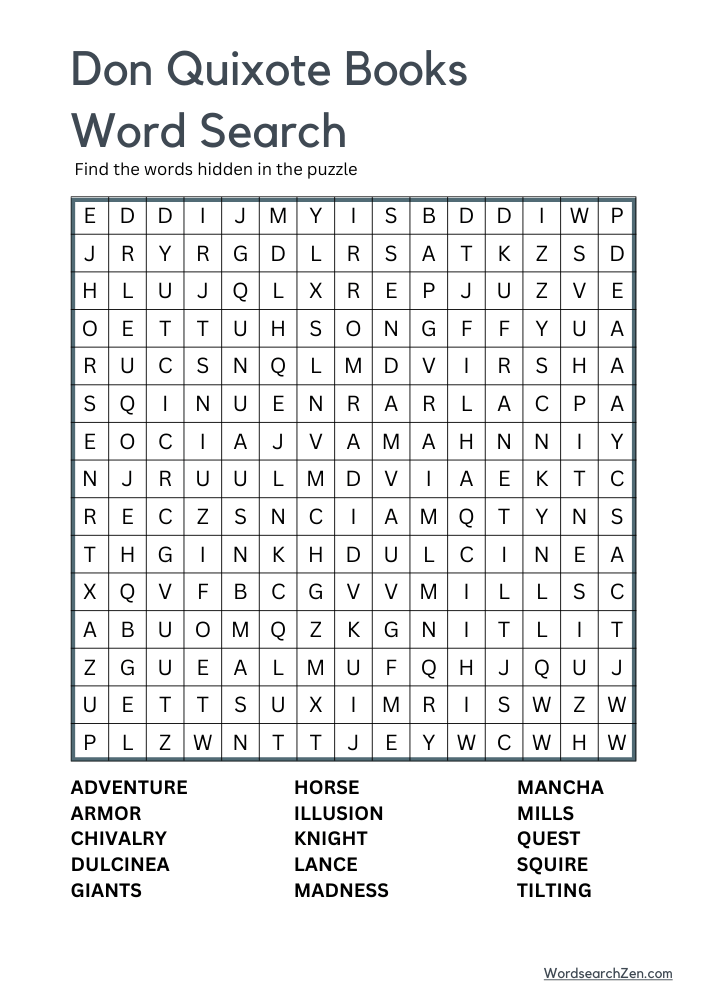 Don-Quixote-Books-Word-Search