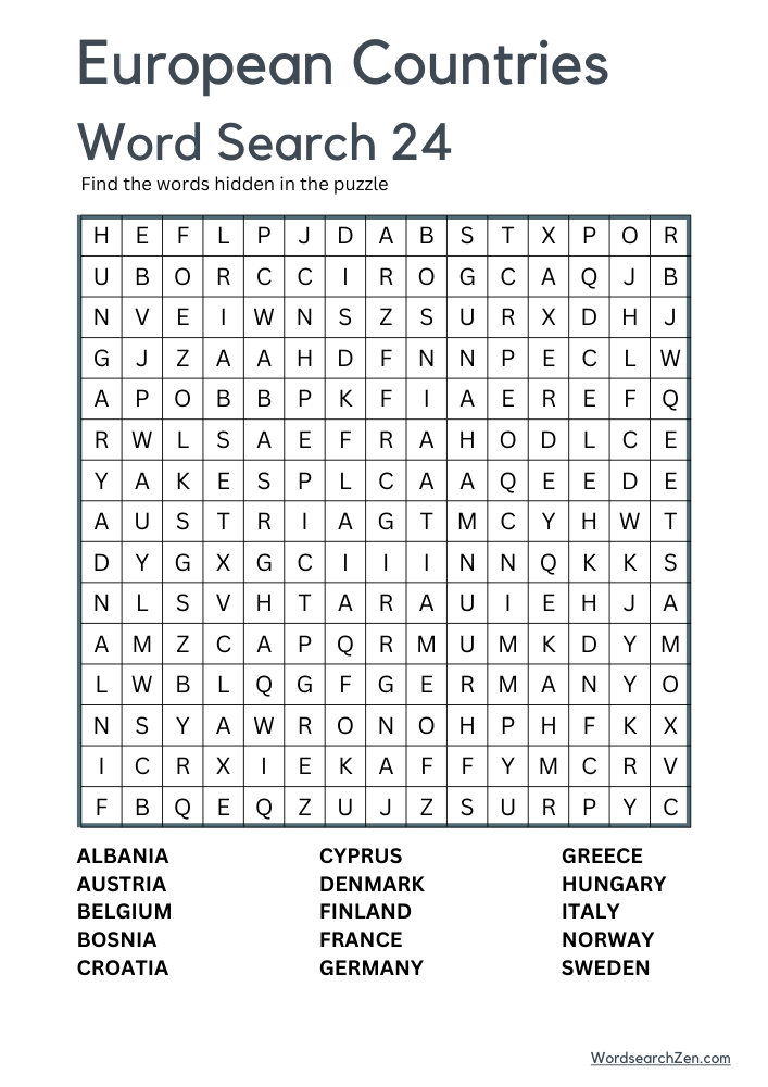 European-Countries -Word-Search-24