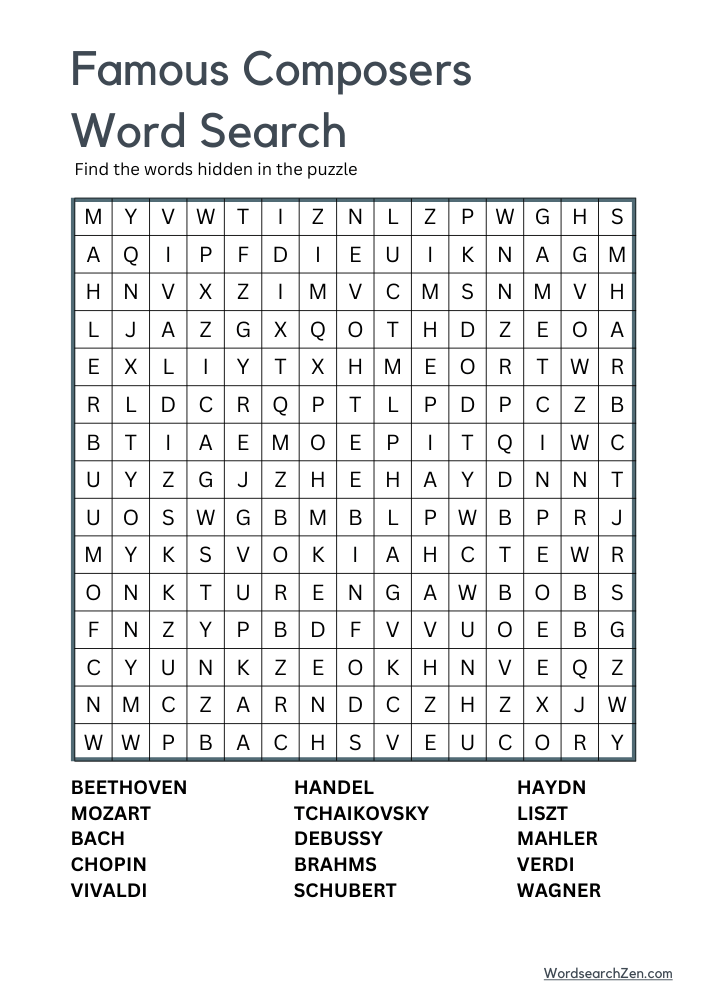 Famous-Composers-Word-Search