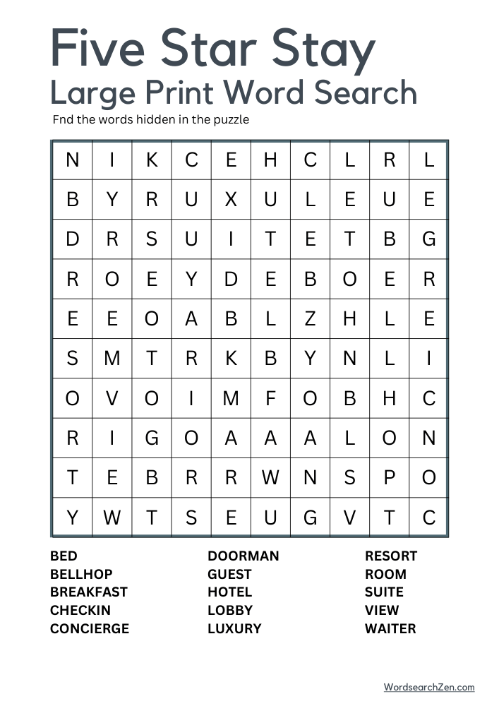 Five-Star-Stay-Large-Print-Word-Search