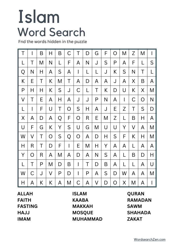 Islam-Word-Search