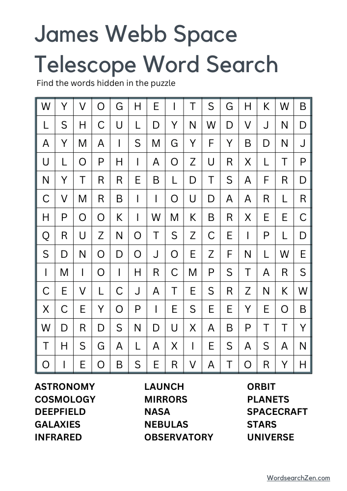 James-Webb-Space-Telescope-Word-Search