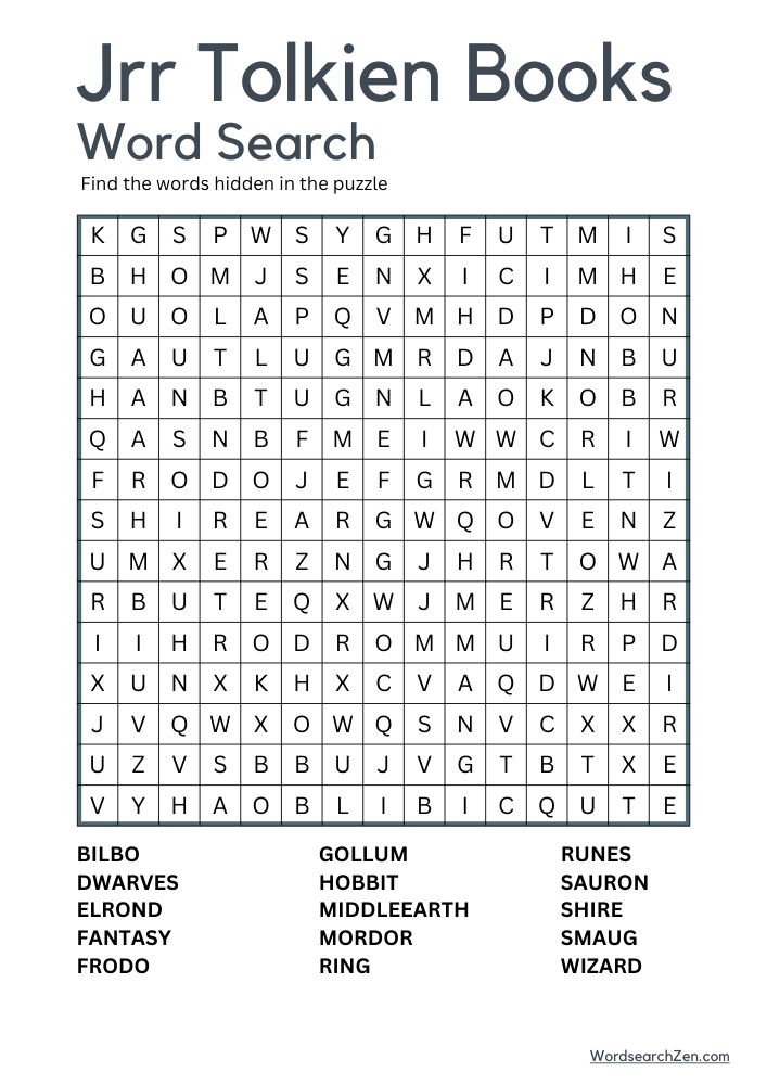 Jrr-Tolkien-Books-Word-Search