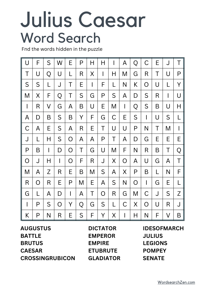 Julius-Caesar-Word-Search