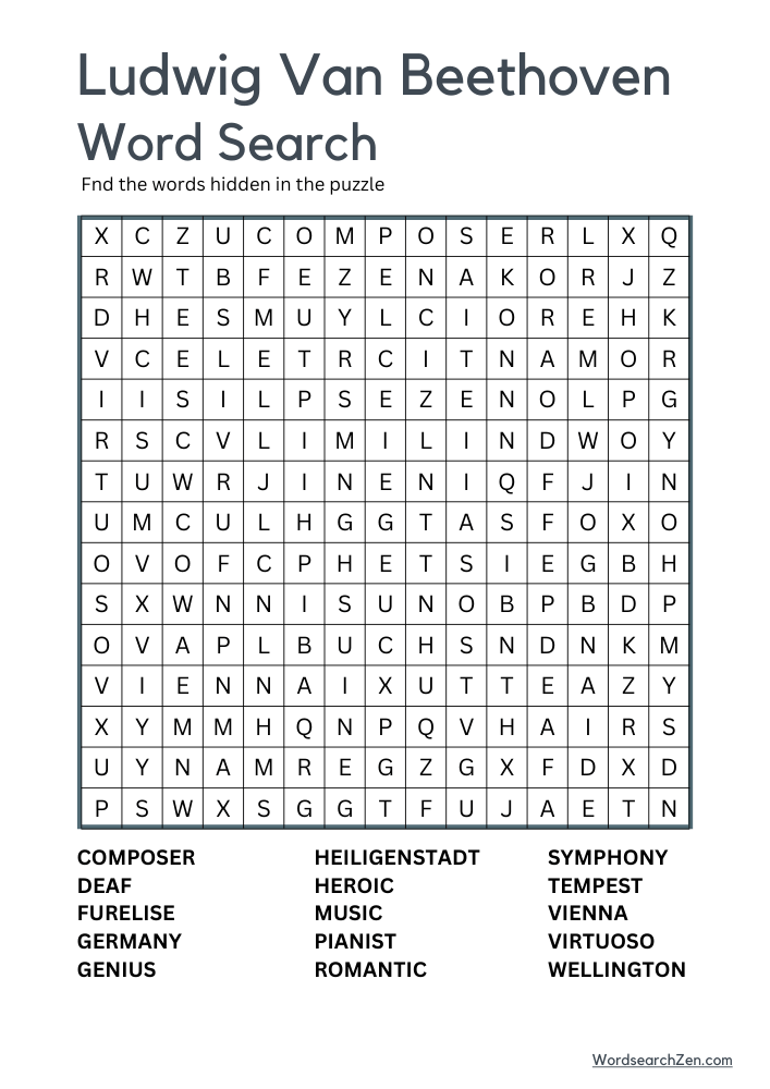 Ludwig-Van-Beethoven-Word-Search