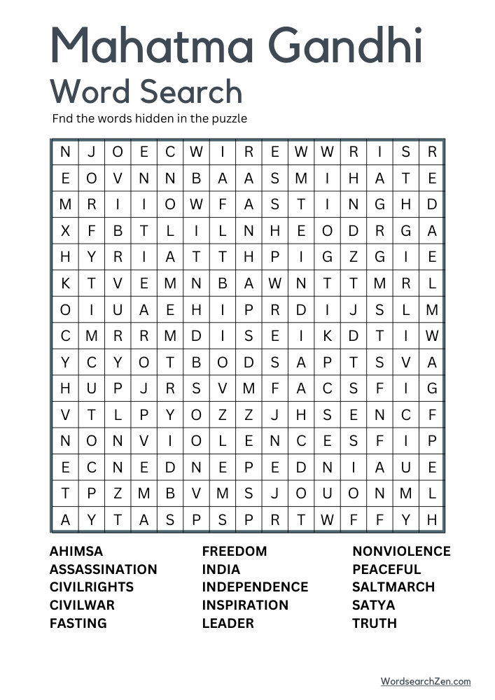 Mahatma-Gandhi-Word-Search