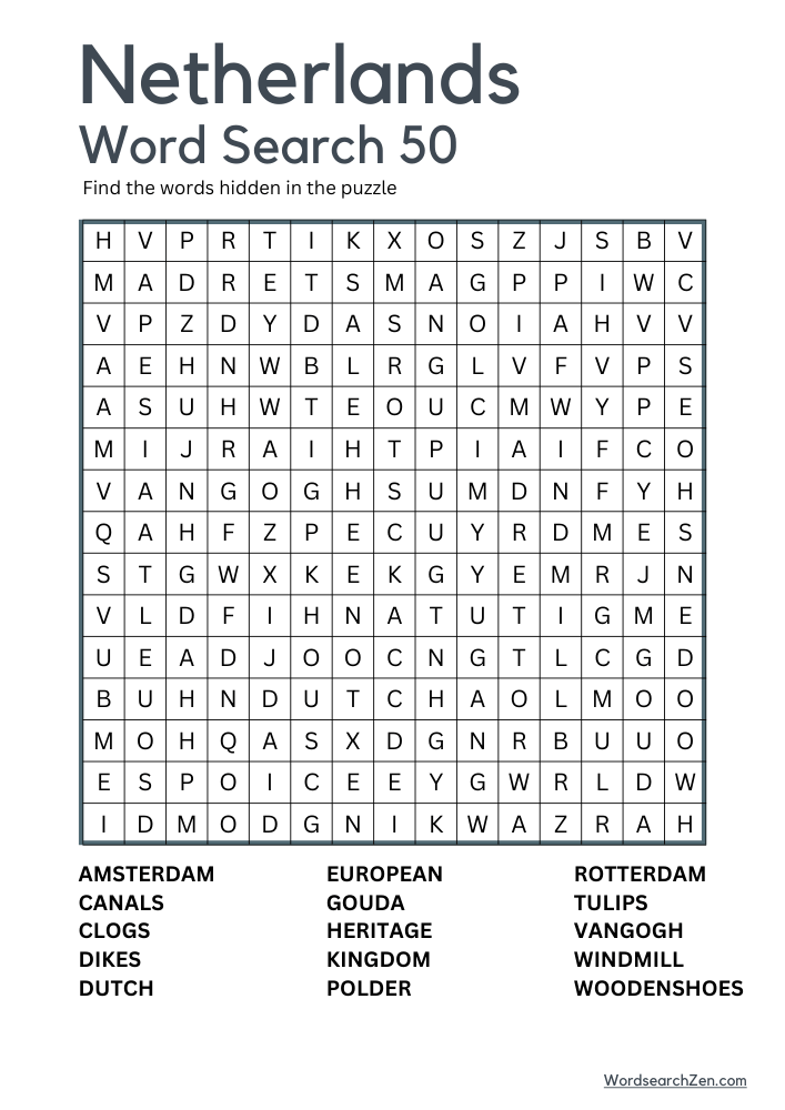 Netherlands-Word-Search-50