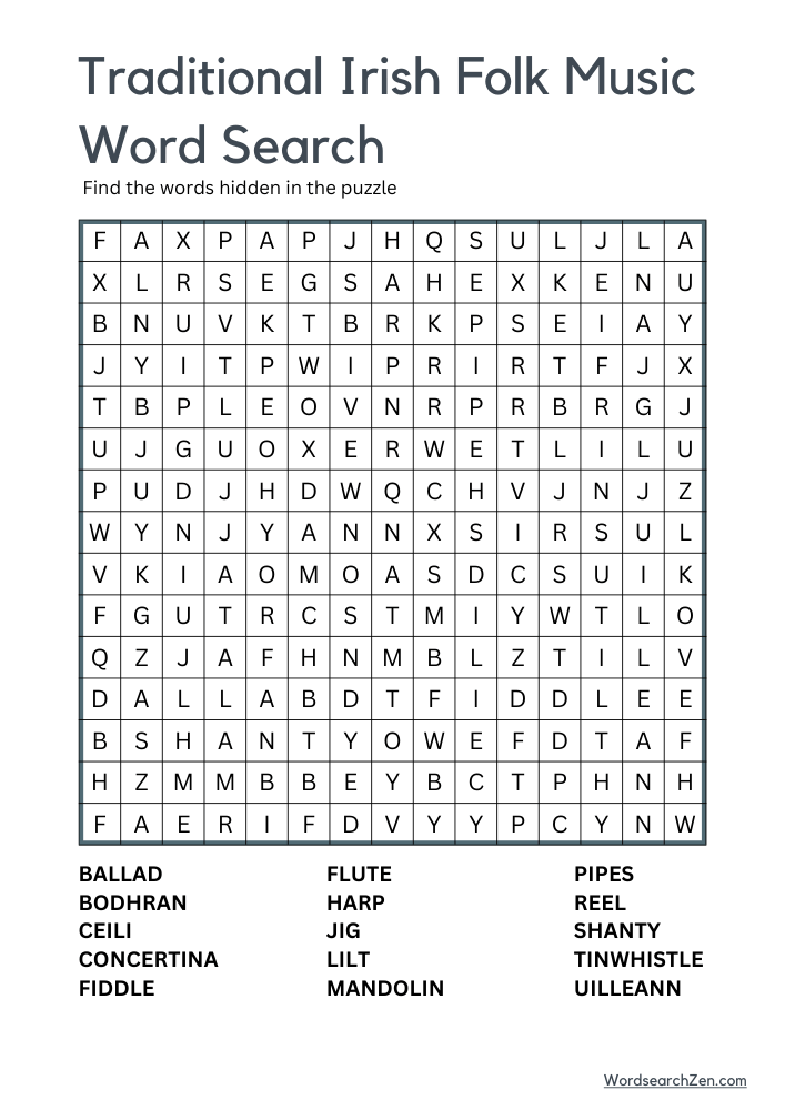 Traditional-Irish-Folk-Music-Word-Search