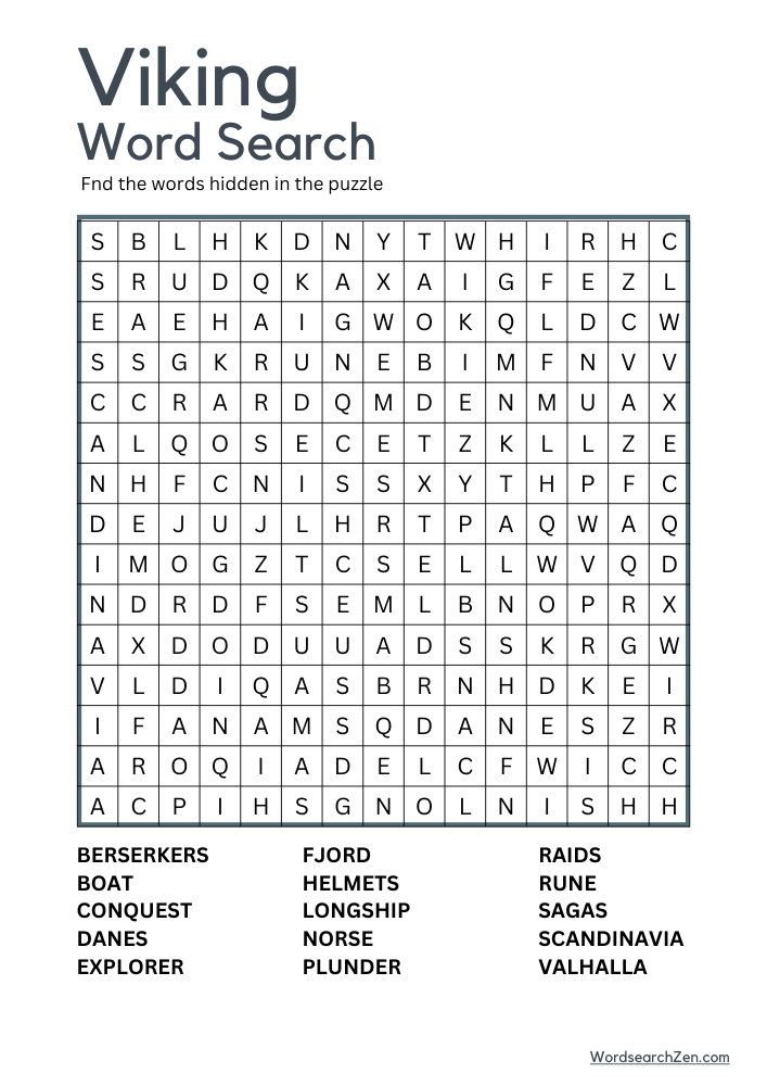 Viking-Word-Search