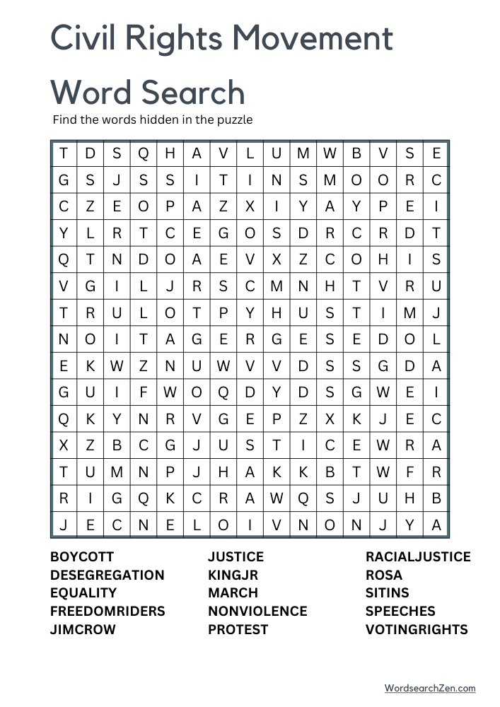 Civil-Rights-Movement-Word-Search-7