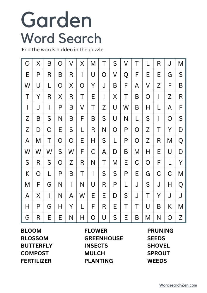 Garden-Word-Search