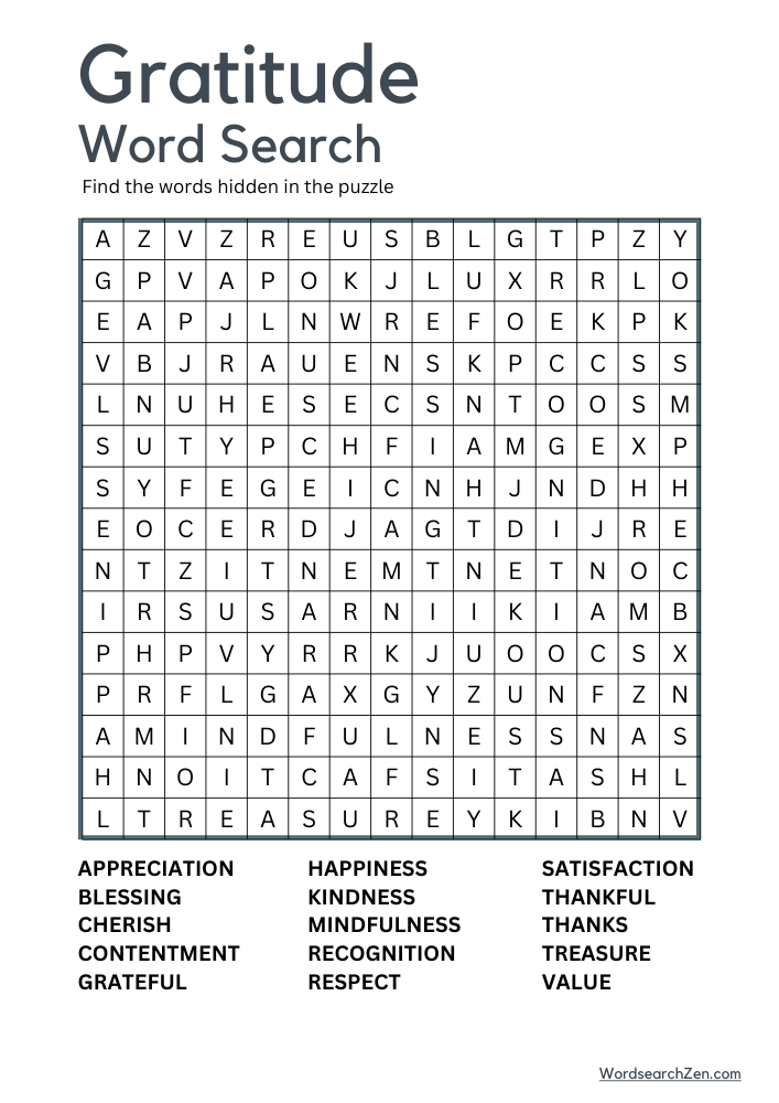 Gratitude-Word-Search