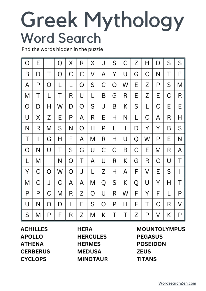 Greek-Mythology-Word-Search