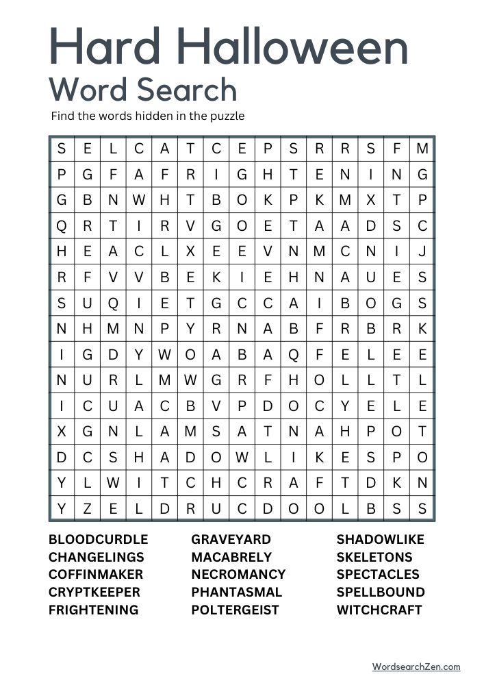 Hard-Halloween-Word-Search