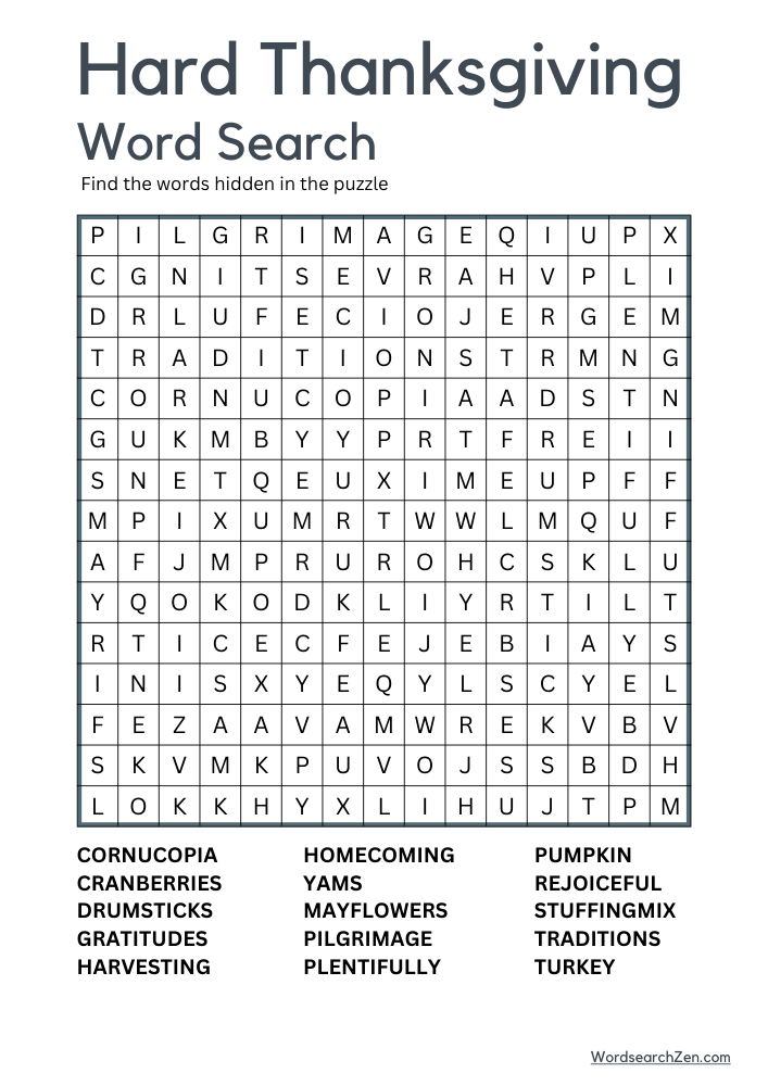 Hard-Thanksgiving-Word-Search