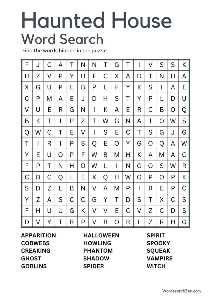 Haunted-House-Word-Search