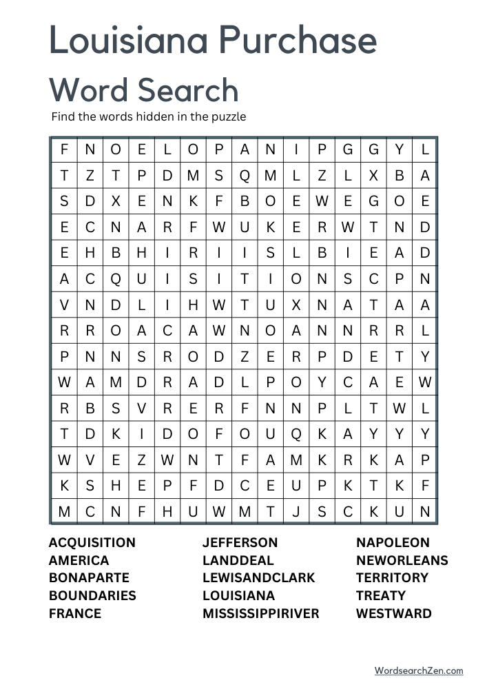 Louisiana-Purchase-Word-Search-24