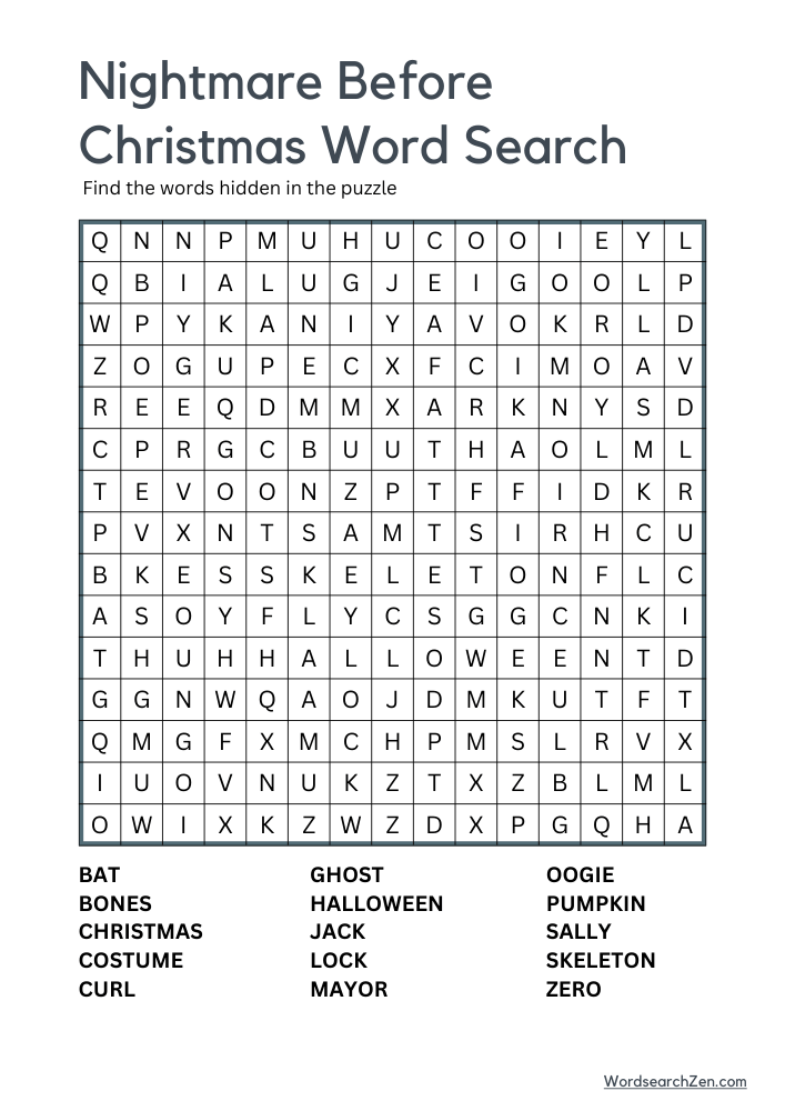 Nightmare-Before-Christmas-Word-Search