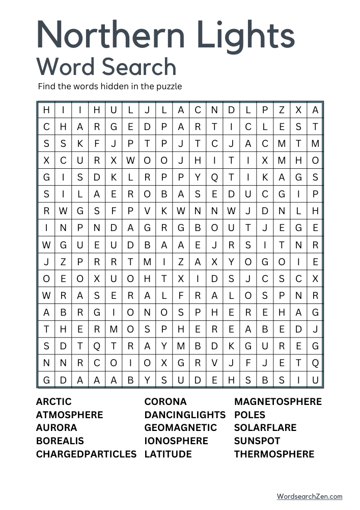 Northern-Lights-Word-Search