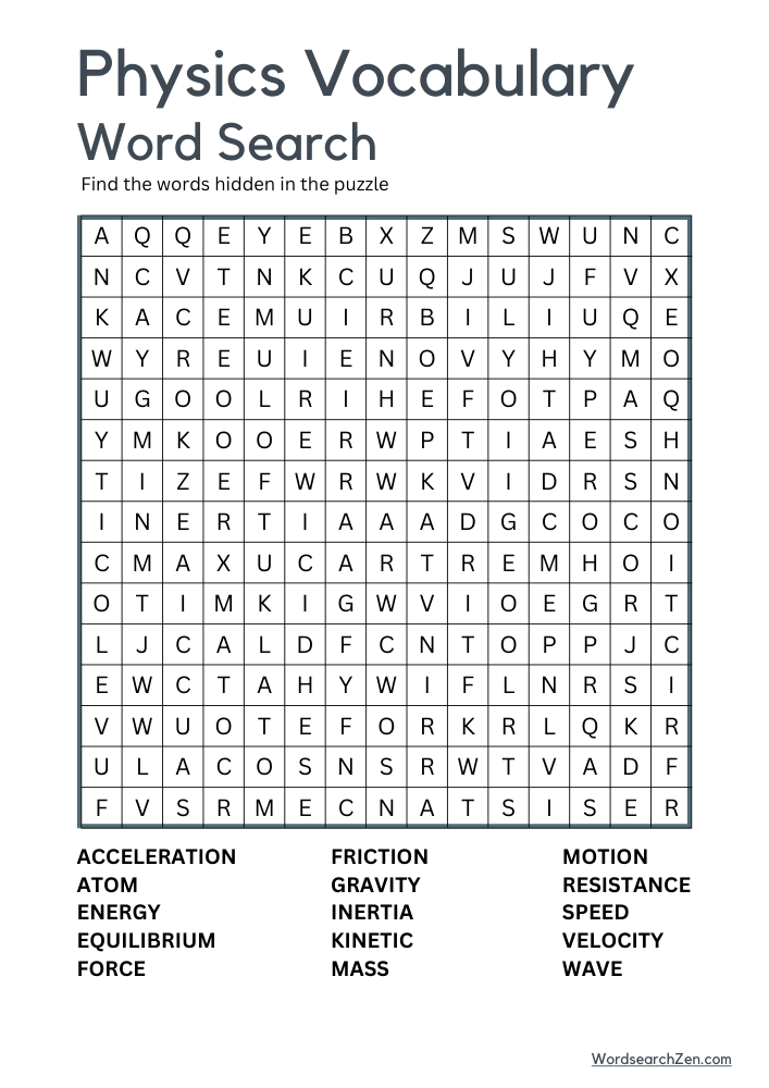 Physics-Vocabulary-Word-Search