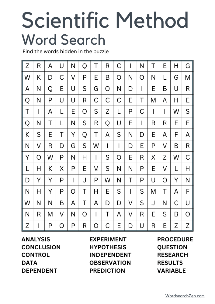 Scientific-Method-Word-Search