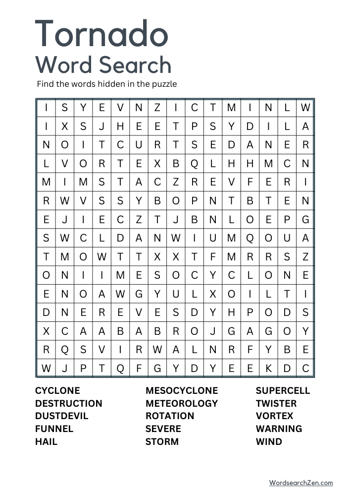 Tornado-Word-Search