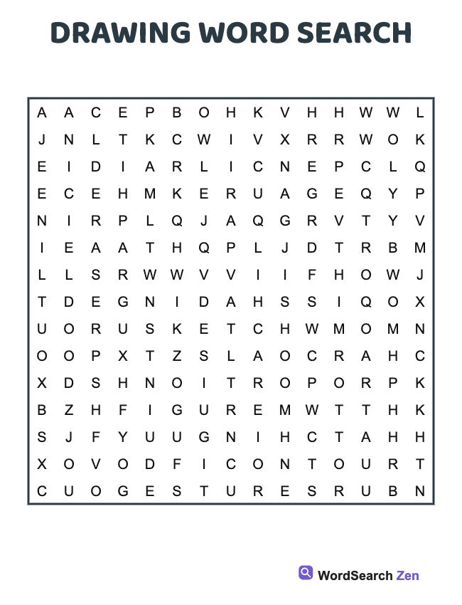 Drawing Word Search
