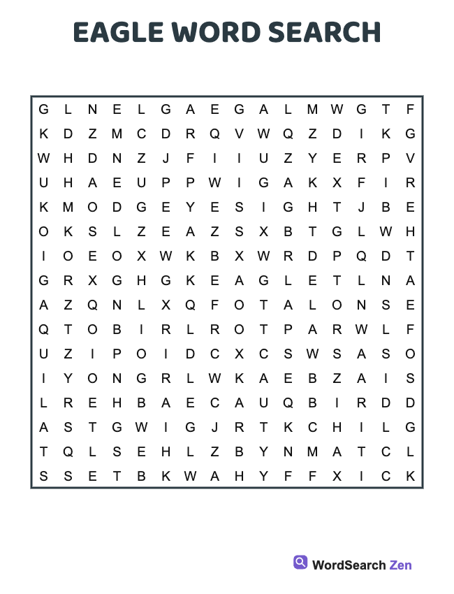 Eagle Word Search