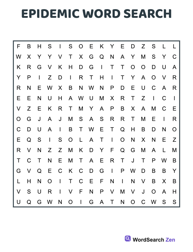 Epidemic Word Search