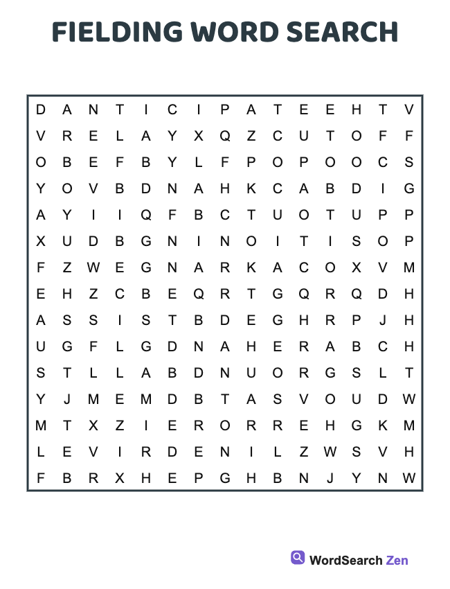 Fielding Word Search