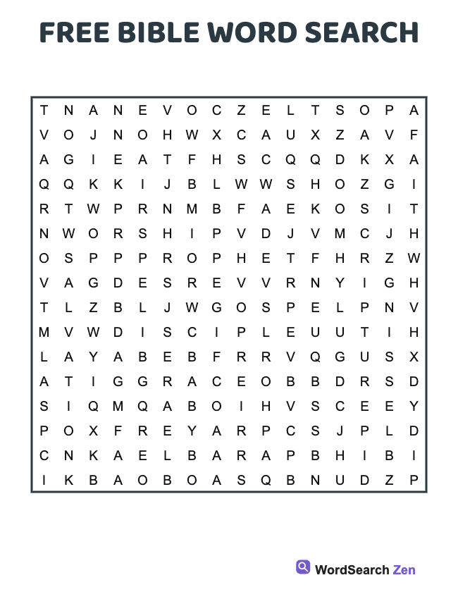 Free Bible Word Search