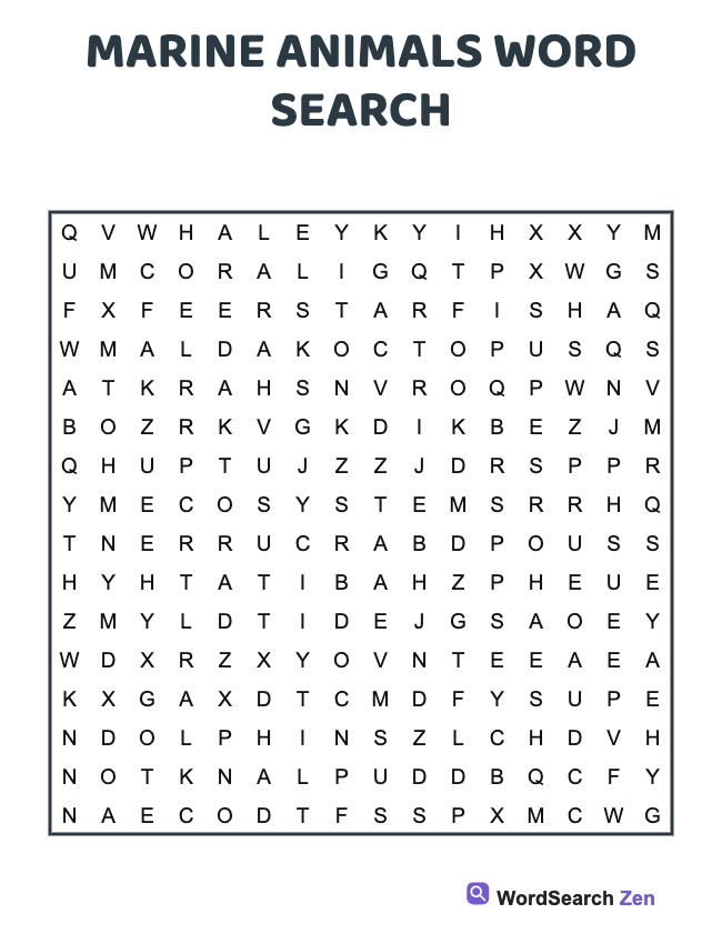 Most Dangerous Animals Word Search