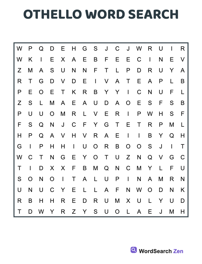 Othello Word Search