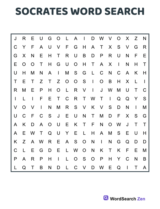 Socrates Word Search